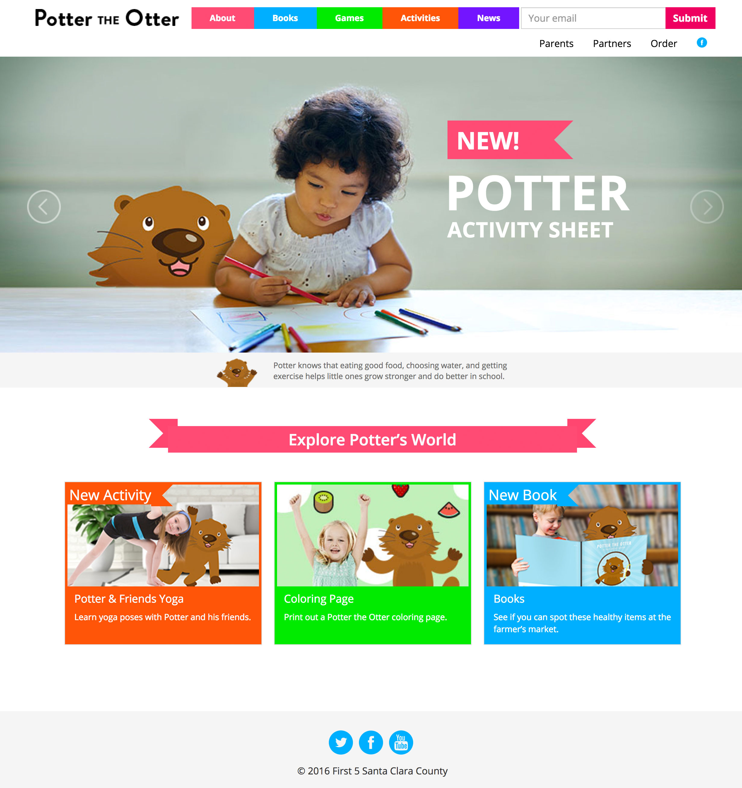 Potter The Otter Homepage