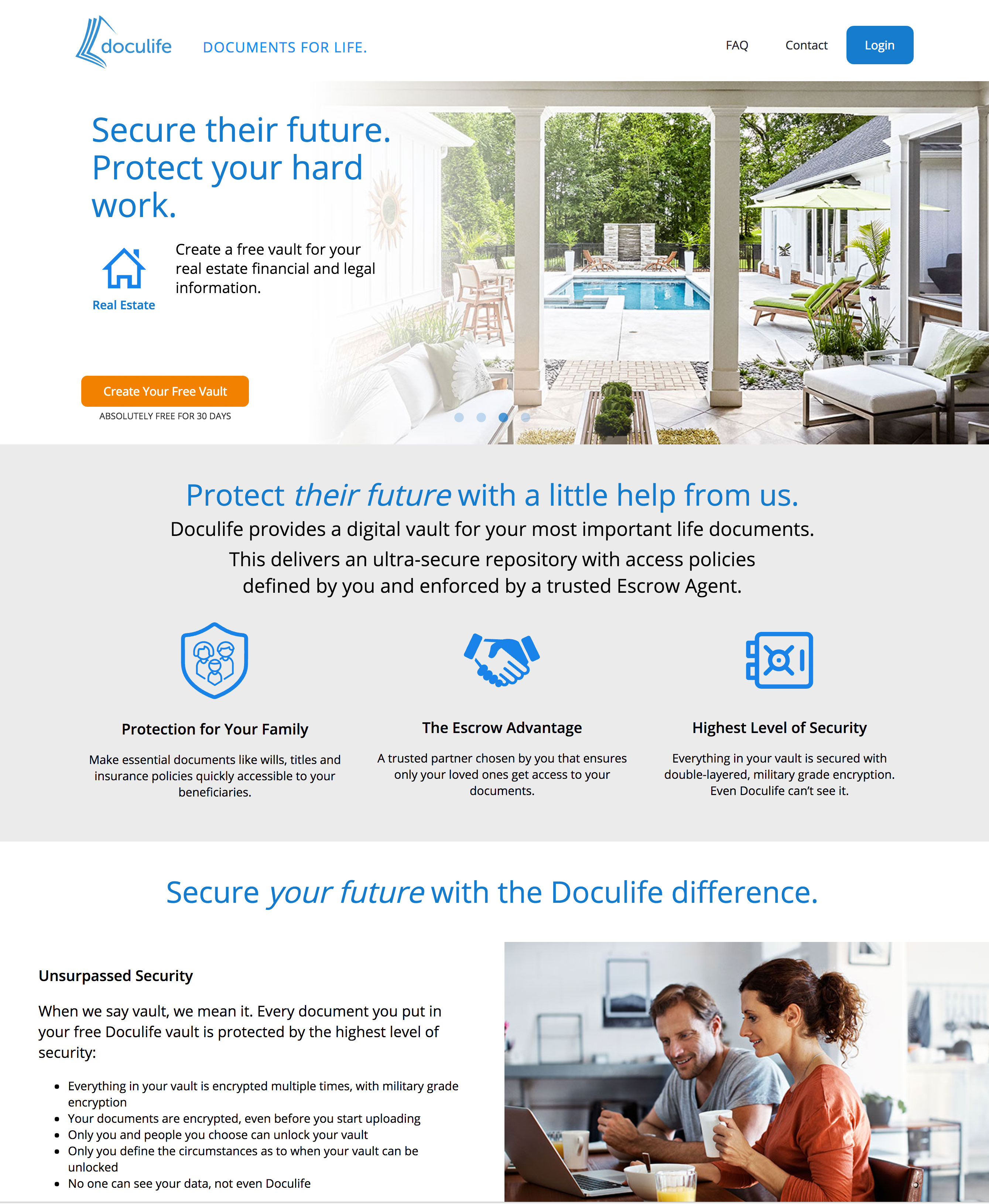 Doculife Landing Page