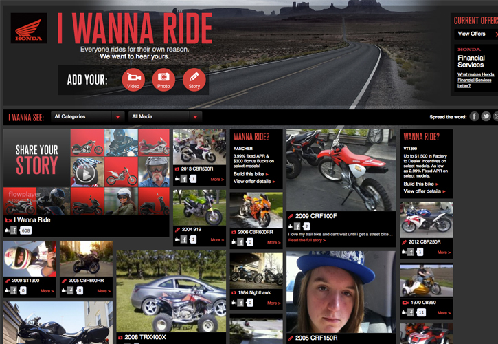 I wanna ride web app