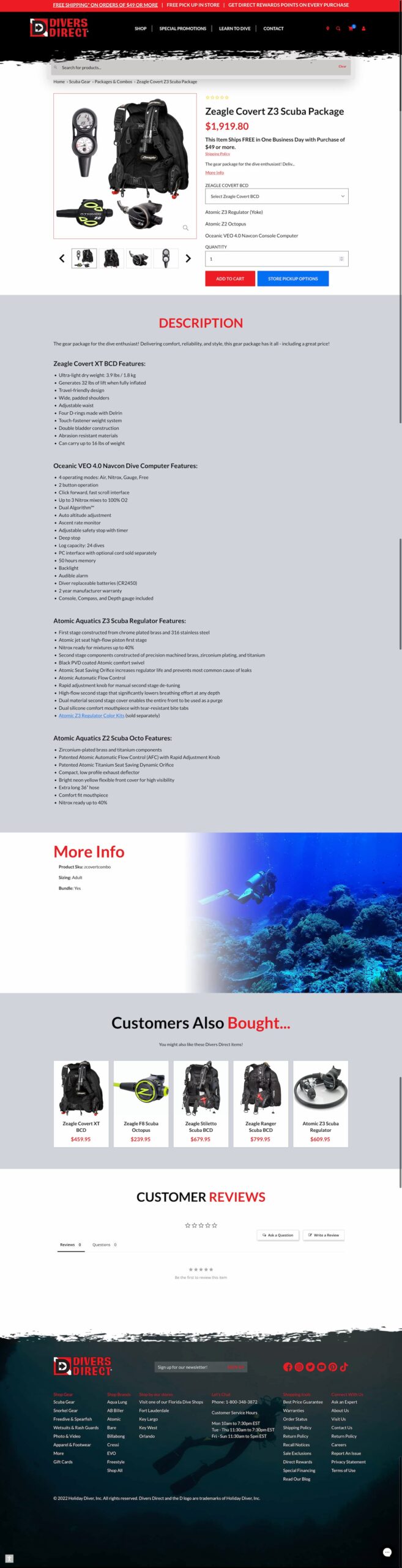 Zeagle-Covert-Z3-Scuba-Package